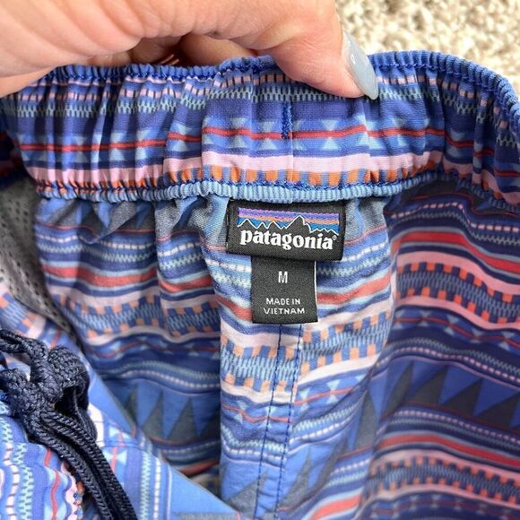 Patagonia Shorts Women’s Medium Barely Baggies Blue Nylon 2” Athletic - Picture 5 of 8